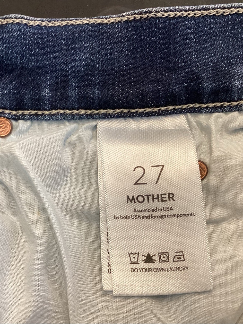Mother The Mid Rise Dazzler Ankle Jeans Size 27 - Picture 6 of 6